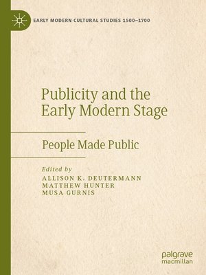 cover image of Publicity and the Early Modern Stage